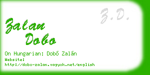zalan dobo business card