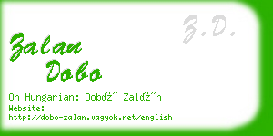 zalan dobo business card